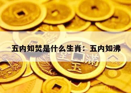 五内如焚是什么生肖：五内如沸